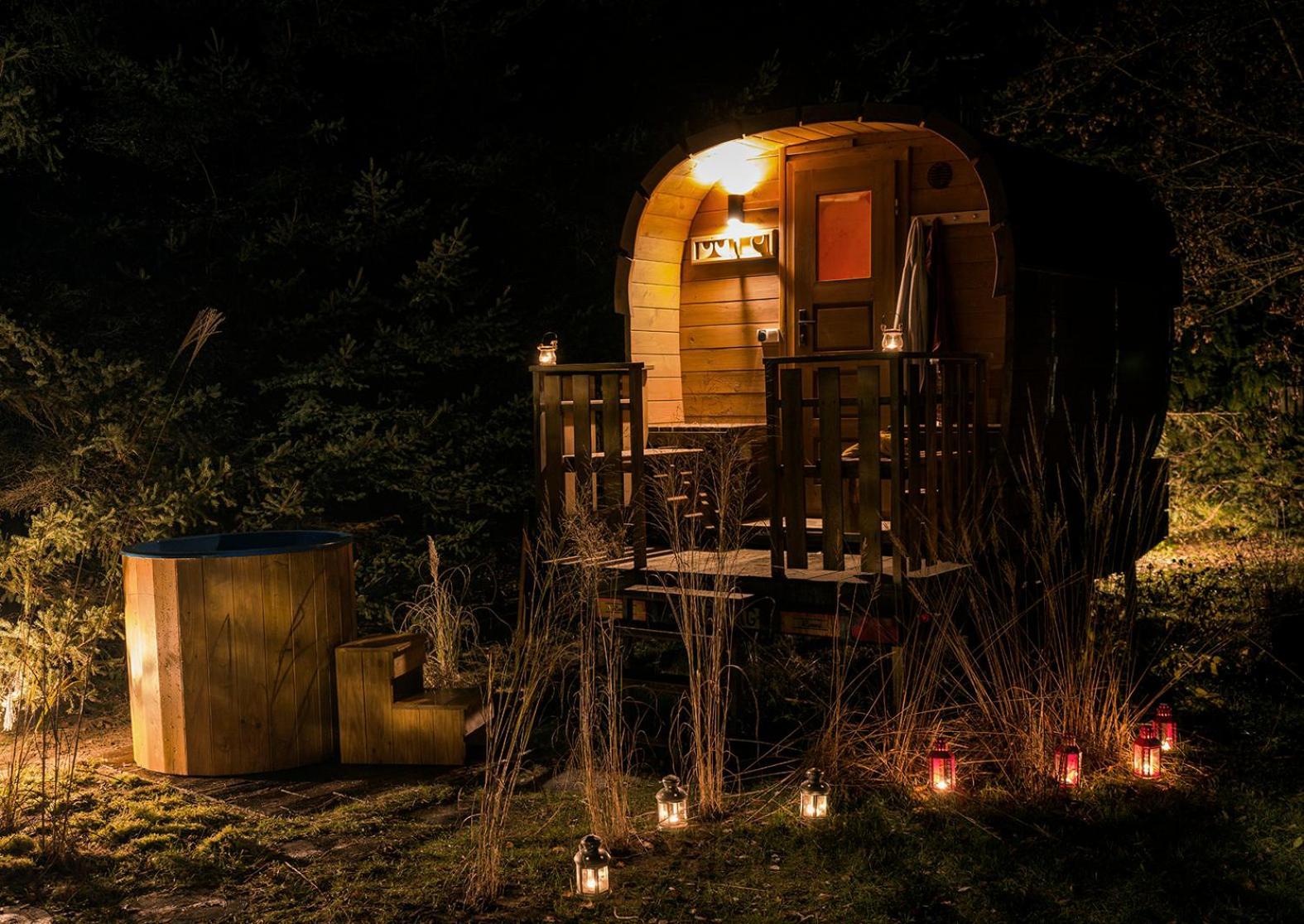 Szeroki Bor Oaza W Puszczy Z Sauna, Bania I Jacuzzi Экстерьер фото